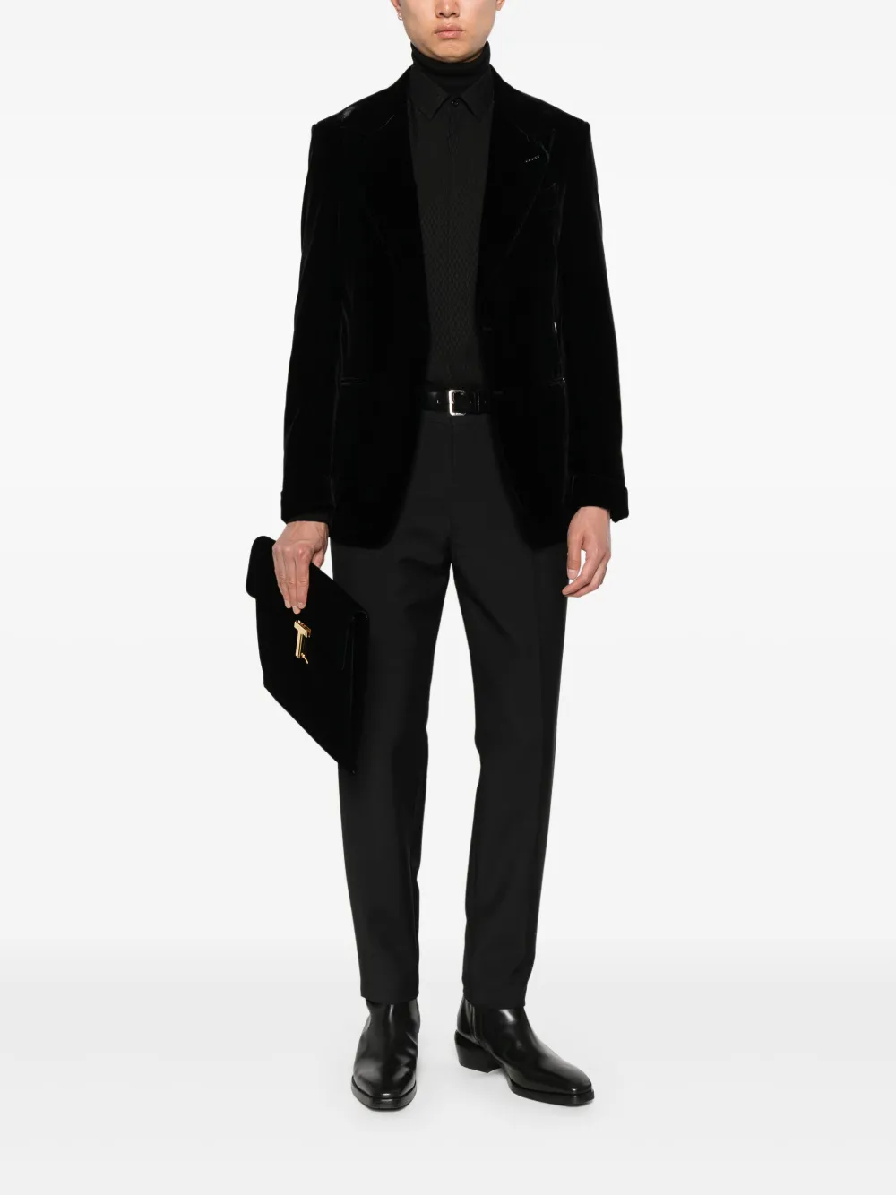 TOM FORD single-breasted velvet blazer | Blazers | Image 2