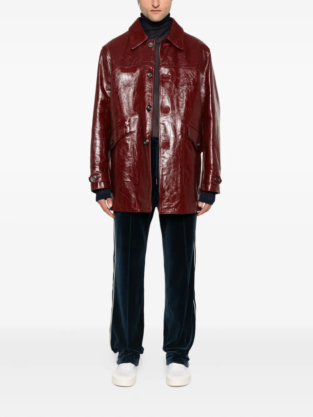 TOM FORD piped-trim velour track pants | Sweatpants | Image 2