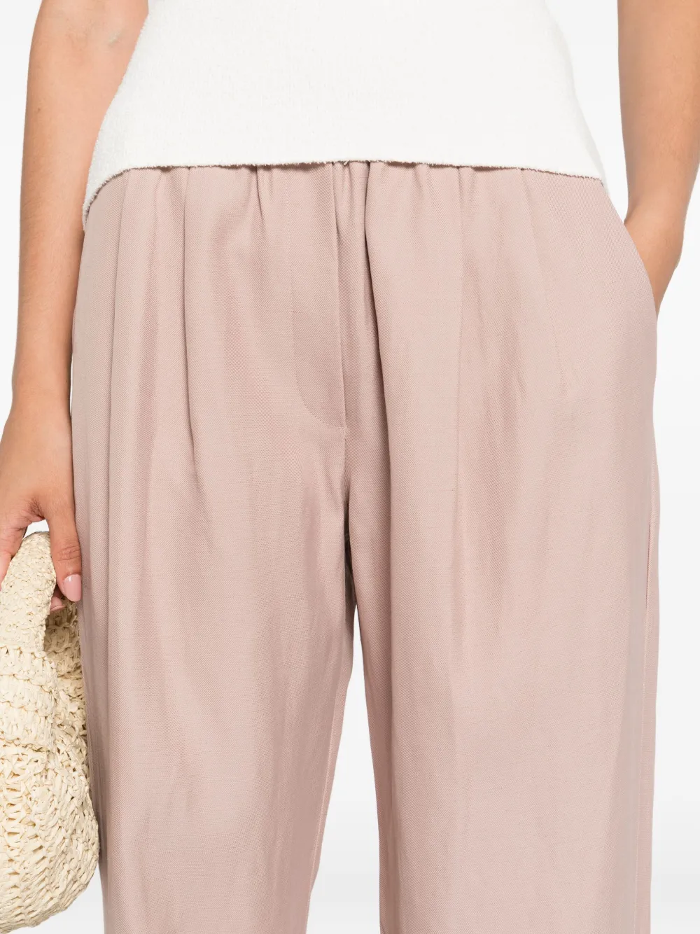 LouLou de Saison pleated trousers Roze
