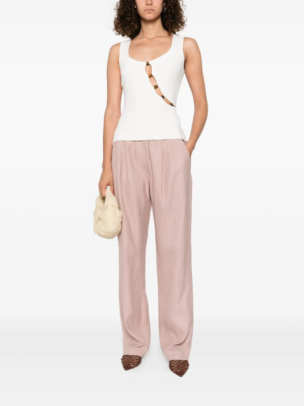 LouLou de Saison pleated trousers Roze
