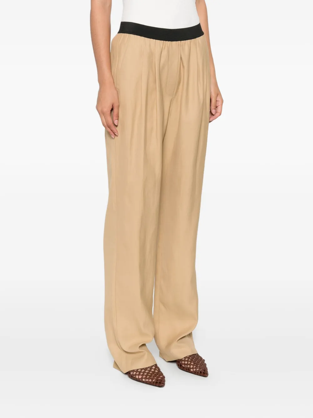 LouLou de Saison straight-leg trousers Beige