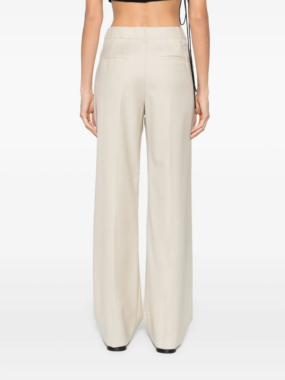 LOULOU DE SAISON SBIRU STRAIGHT-LEG TROUSERS 