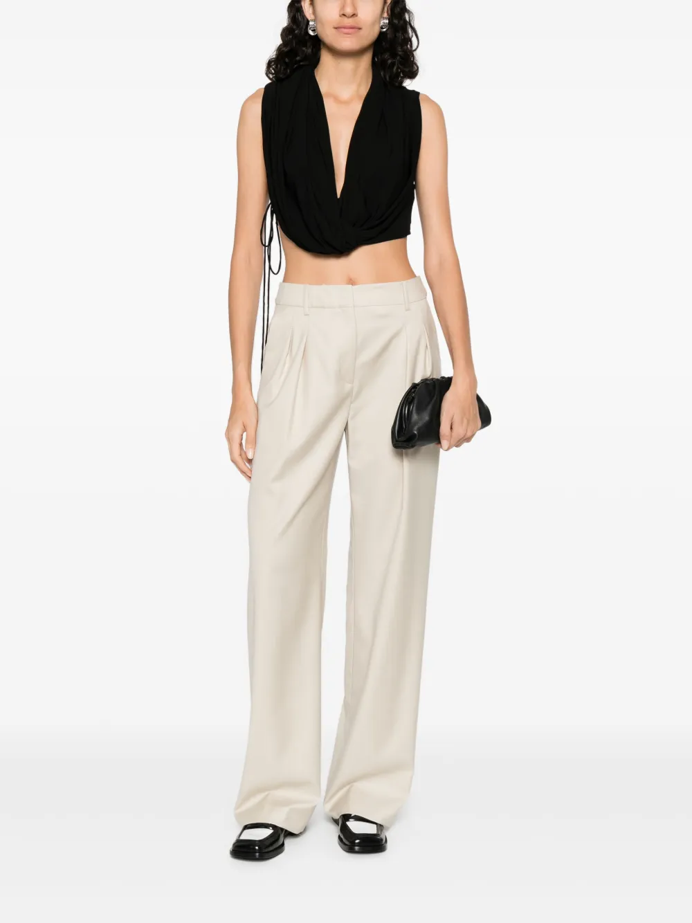 LouLou de Saison Sbiru straight broek - Beige