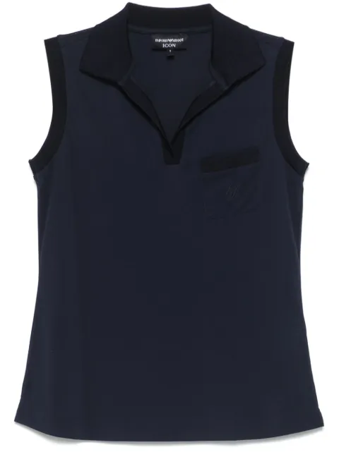 Emporio Armani logo-embroidered vest