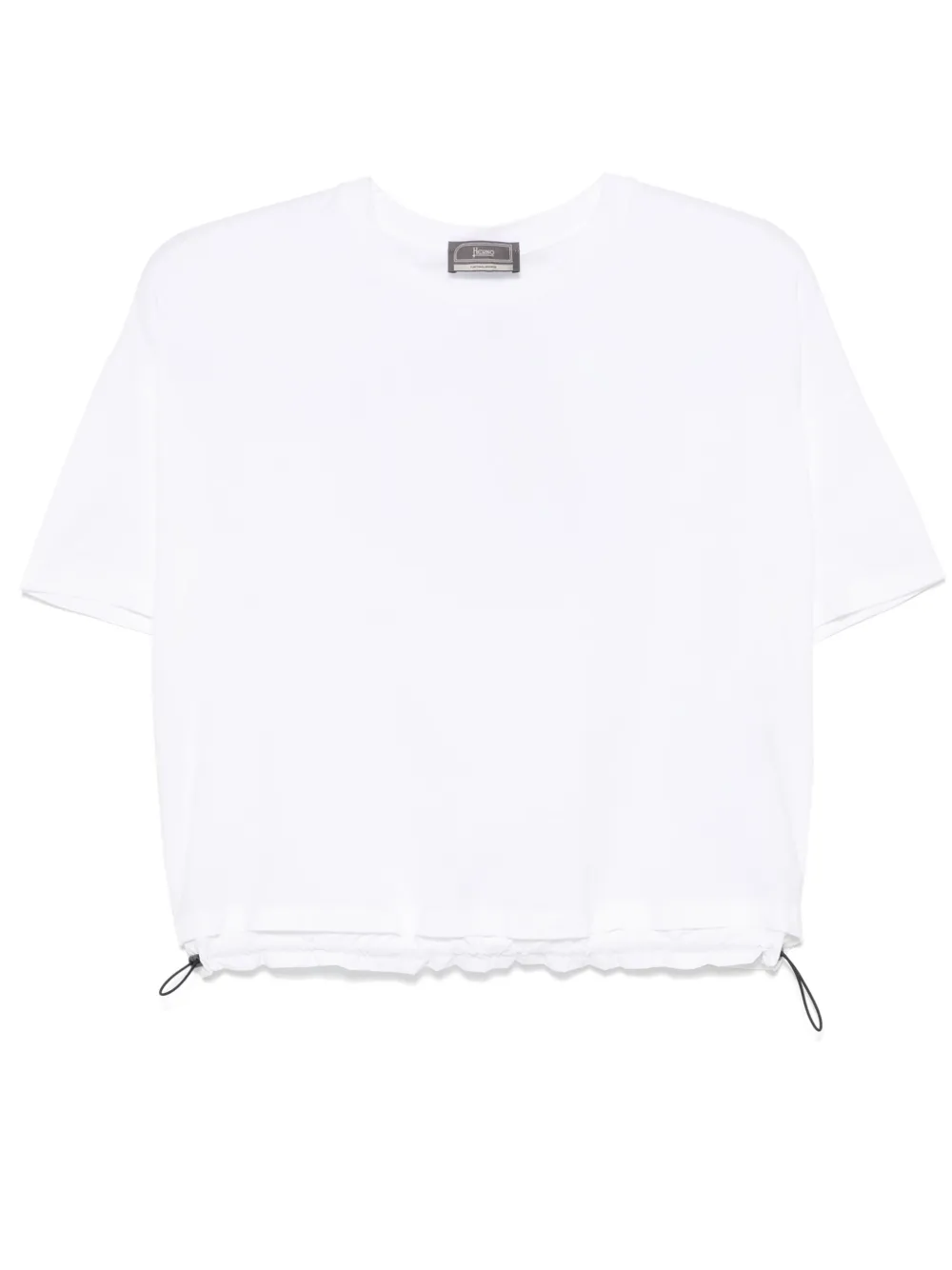 Herno Drawstring-hem T-shirt In Weiss
