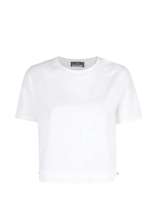 Herno Drawstring-hem T-shirt in White
