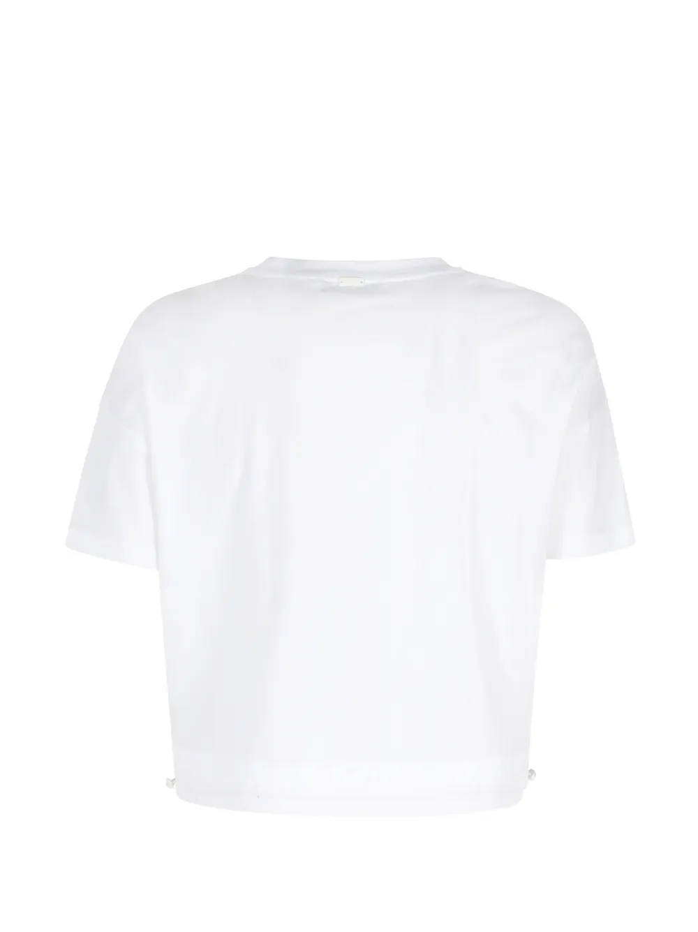 Herno T-shirt met trekkoord afwerking Wit