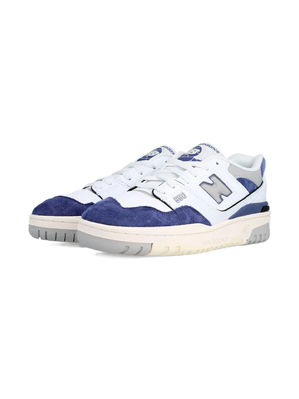 New Balance Kids 550 "White Rain Cloud" sneakers Wit