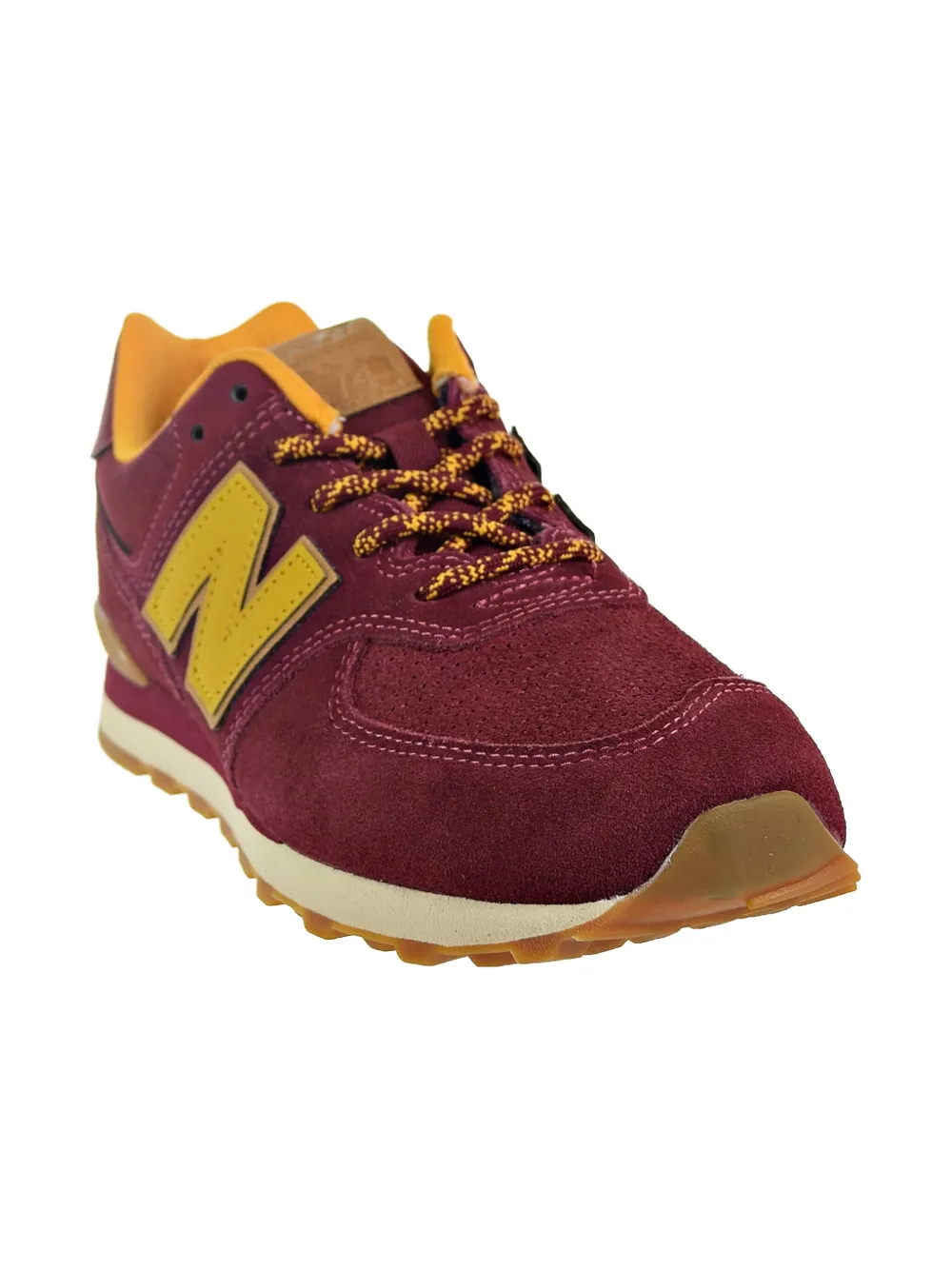 New Balance Kids 574 "Mercury Red Gold Rush" sneakers