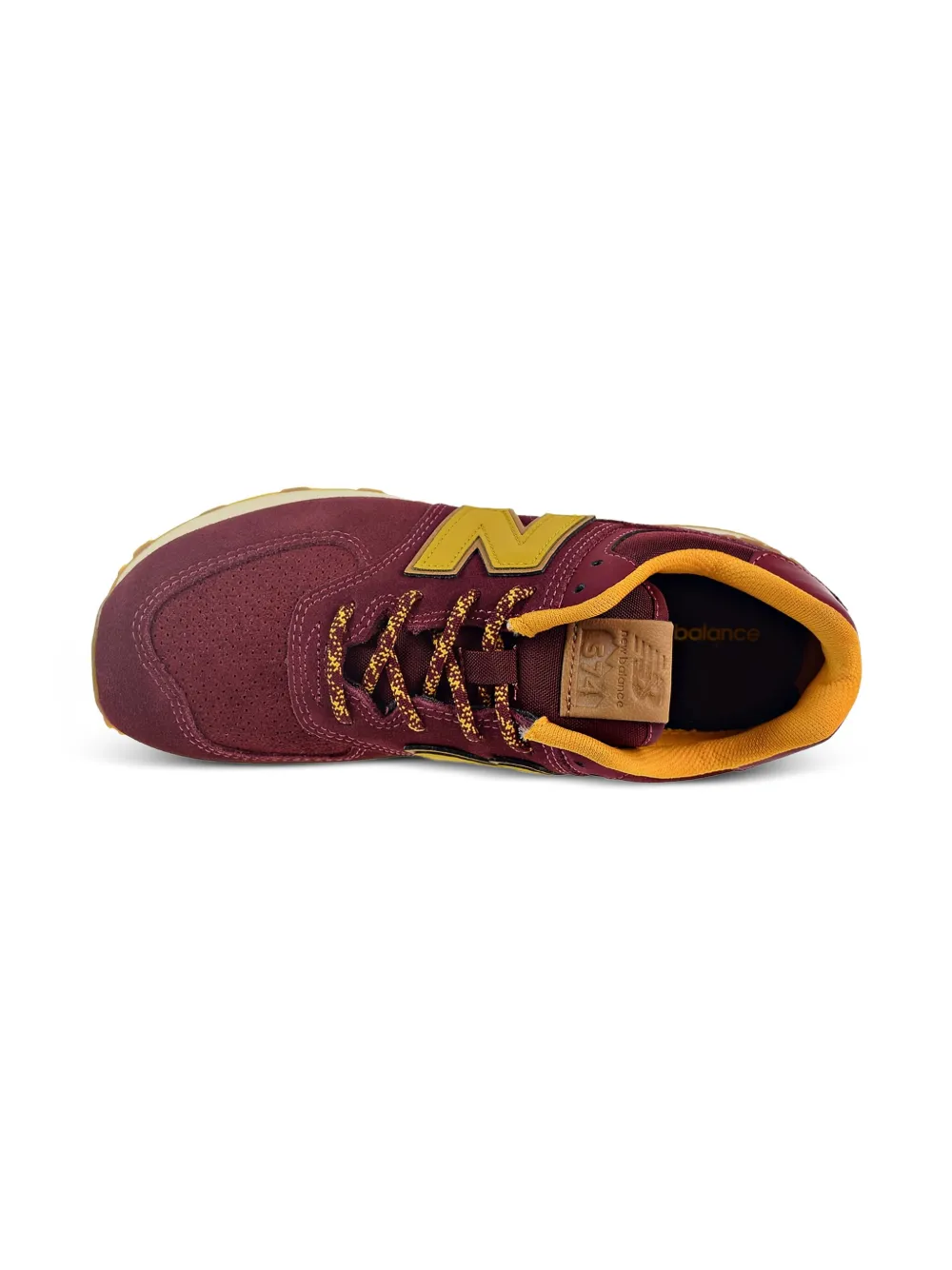 New Balance Kids 574 "Mercury Red Gold Rush" sneakers Rood