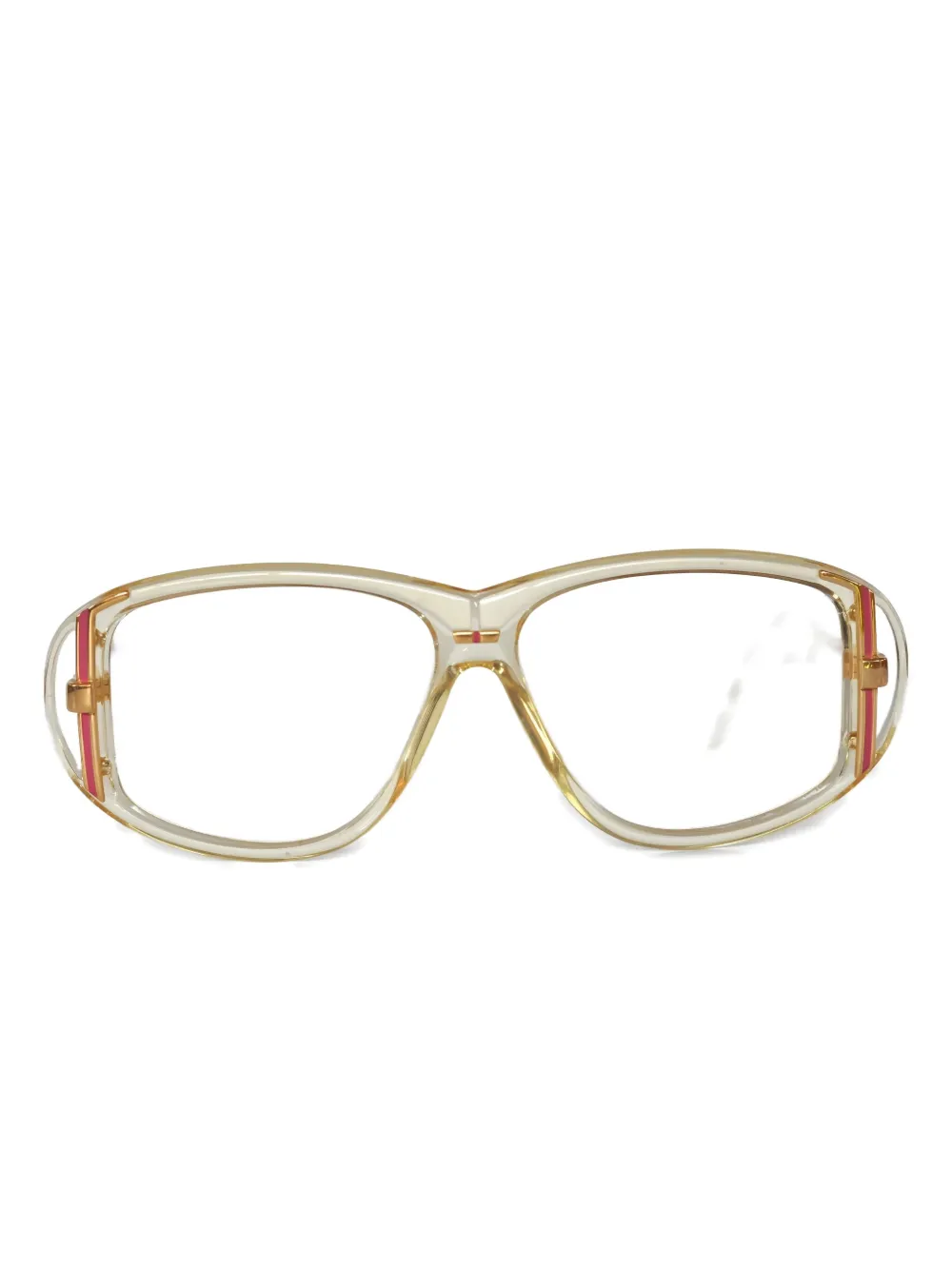 Cazal Geometric-frame Glasses In Yellow
