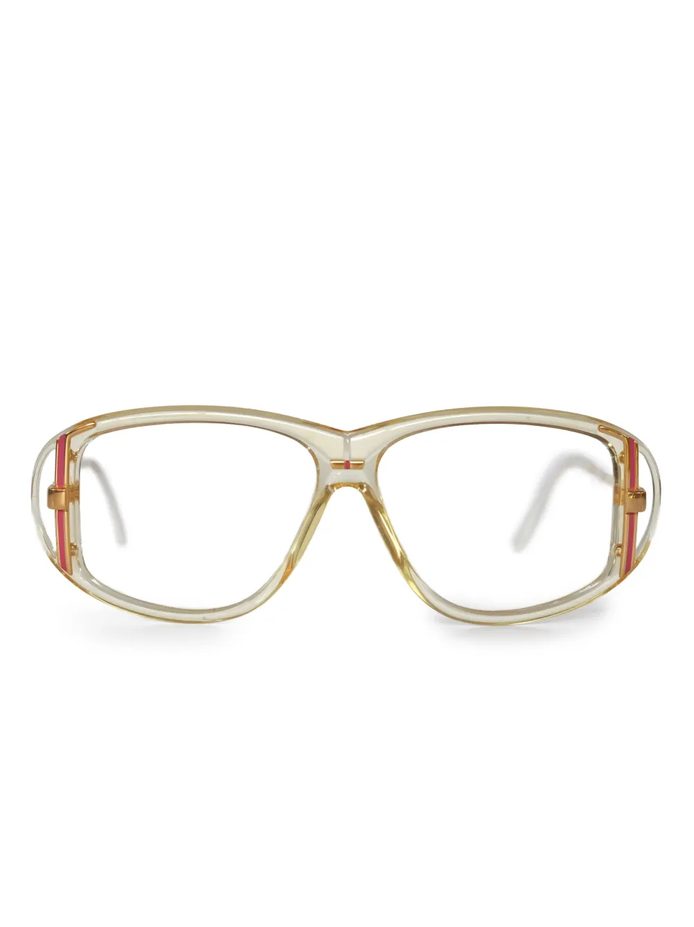 Cazal geometric-frame glasses | Yellow | Image 1