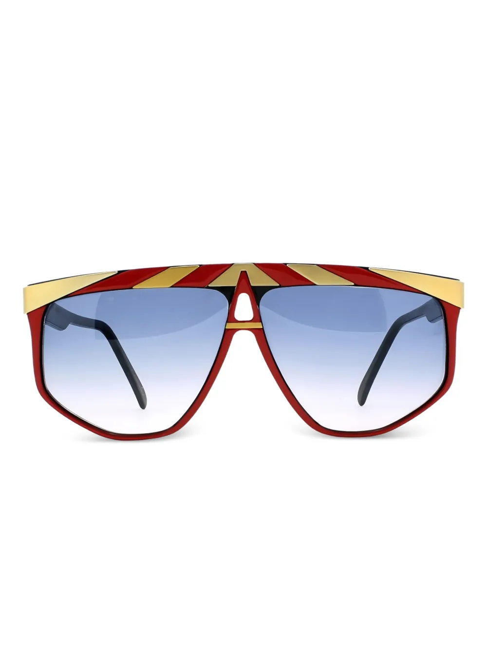 Alpina G82 navigator-frame sunglasses - レッド Alpina G82 navigator-frame sunglasses - レッド
