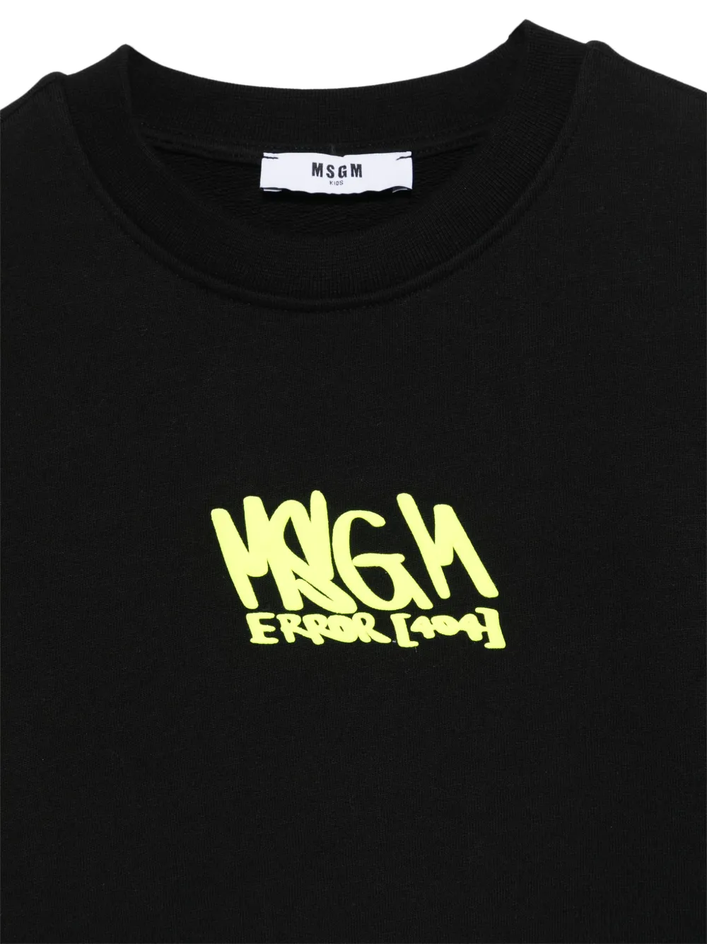 MSGM Kids Sweater met logoprint Zwart
