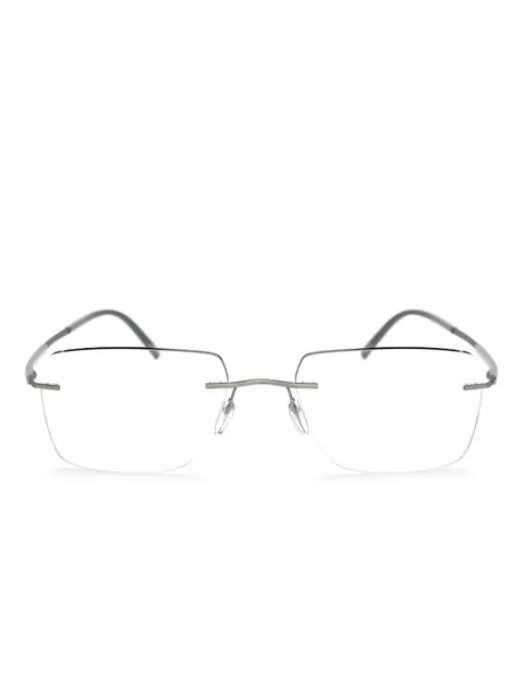 Silhouette rimless rectangle-frame glasses
