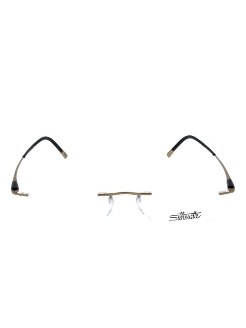 Silhouette rimless rectangle-frames glasses