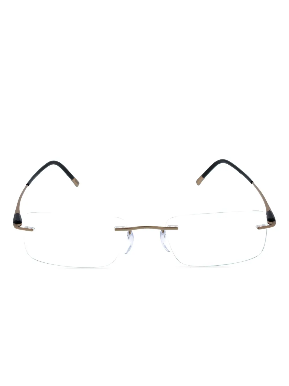 Silhouette lunettes de vue à verres rectangulaires | or | Image 1