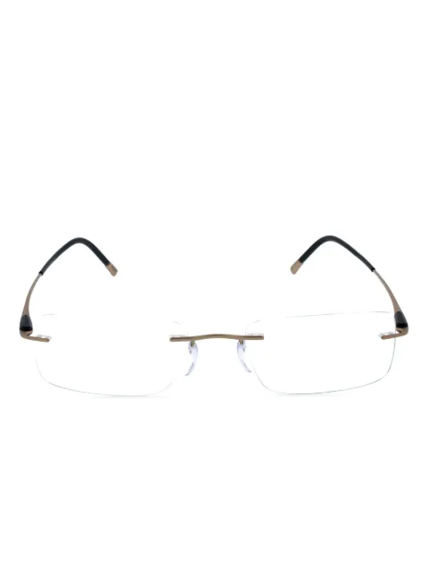 Silhouette rimless rectangle-frames glasses