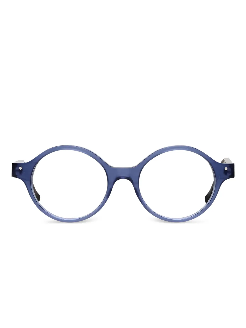 Very French Gangsters Brille mit rundem Gestell - Blau