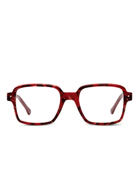 Very French Gangsters tortoiseshell square-frame glasses