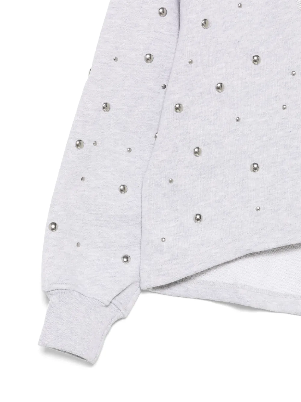MSGM Kids Hoodie met studs Grijs