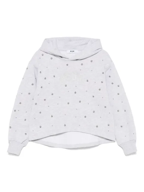 MSGM Kids hoodie con apliques