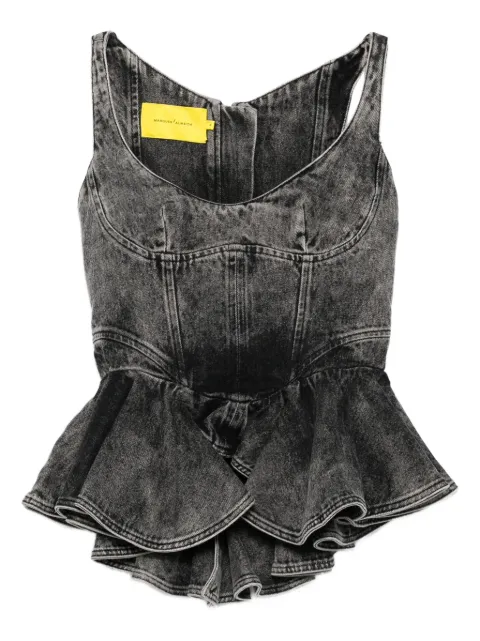 Marques'Almeida asymmetric denim top