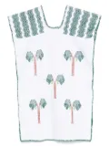 Pippa Holt palm-motif mini dress - White