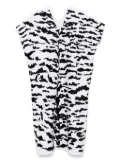Pippa Holt zebra-panel midi dress - White
