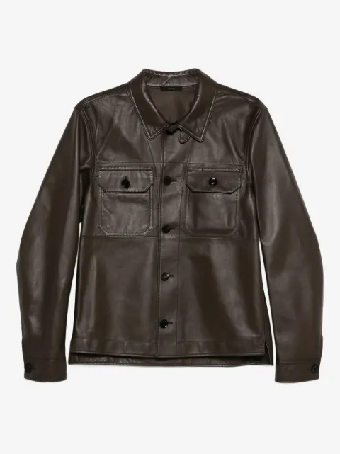 TOM FORD leather overshirt