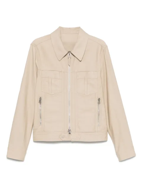 TOM FORD leather zip-up jacket