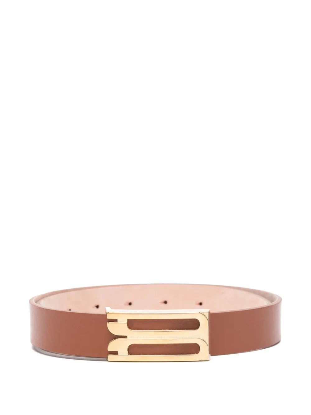 Victoria Beckham B バックル ベルト - ブラウン Victoria Beckham B バックル ベルト - ブラウン