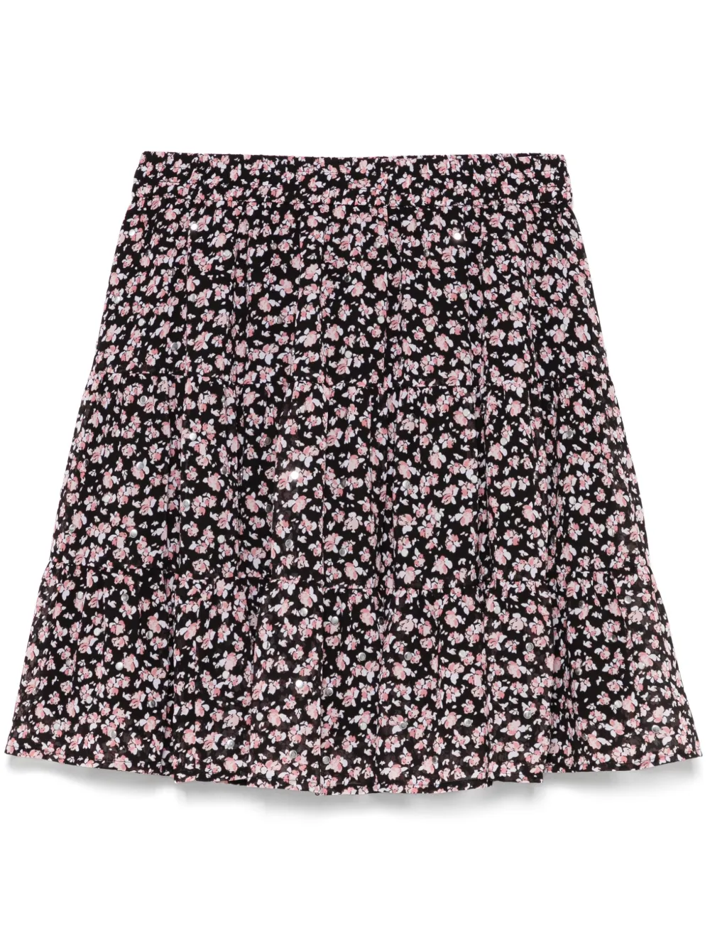 Michael Kors Mini-rok met studs en print Zwart