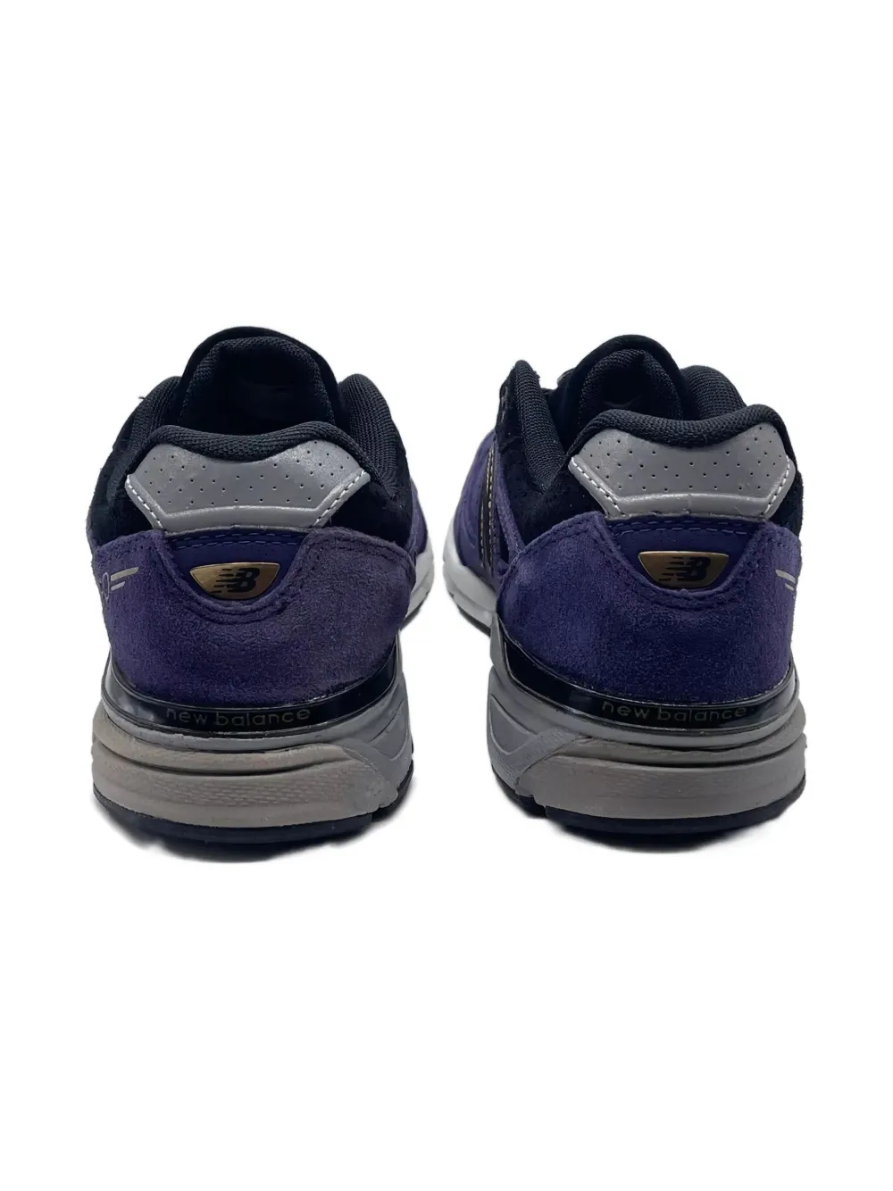 New Balance Kids 990v4 "Dark Purple" sneakers