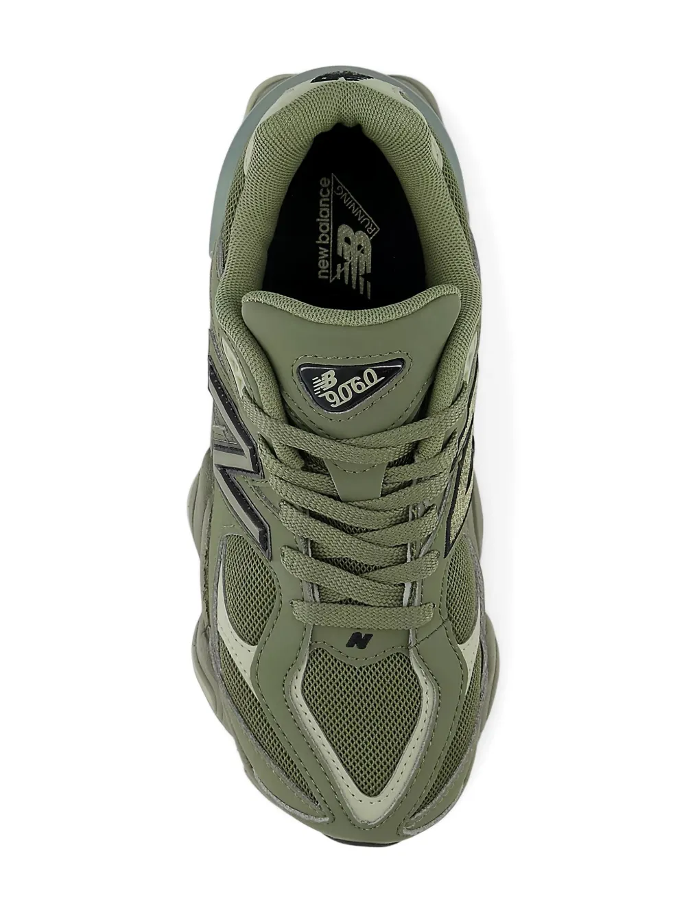 New Balance Kids 9060 "Dark Olivine" sneakers Green