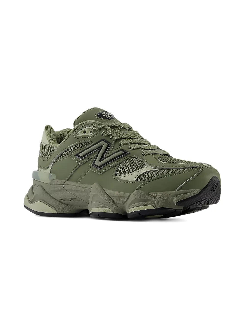 New Balance Kids 9060 "Dark Olivine" sneakers Green