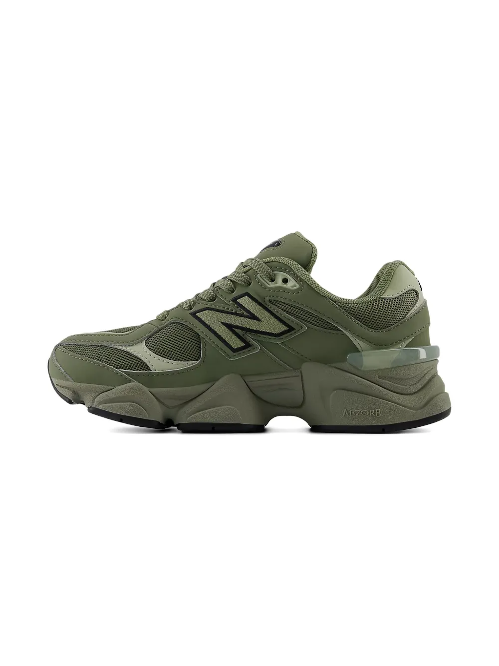 New Balance Kids 9060 "Dark Olivine" sneakers Green