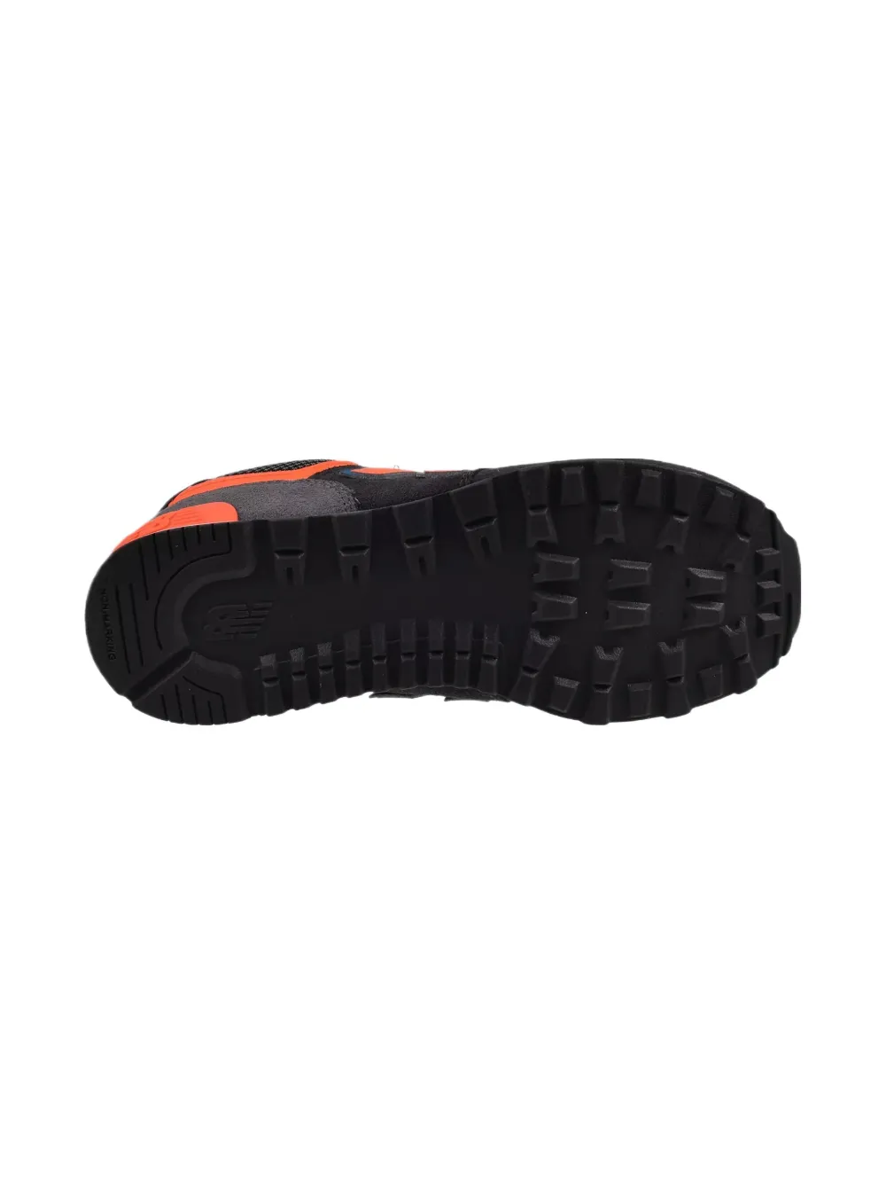 New Balance Kids 574 "Grey Orange" sneakers Black