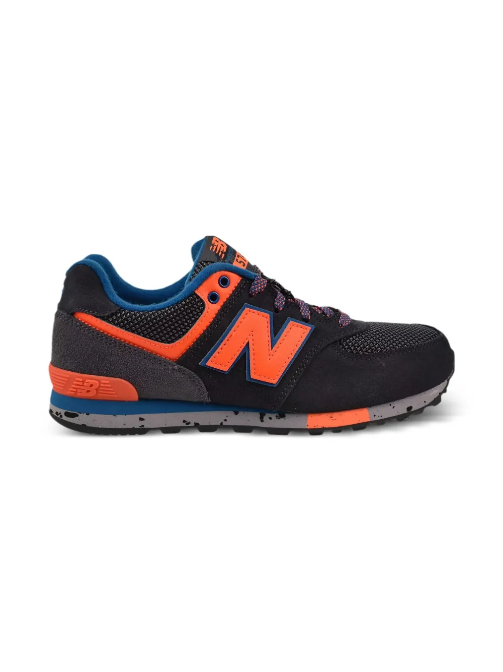 New Balance Kids 574 "Grey Orange" sneakers Black