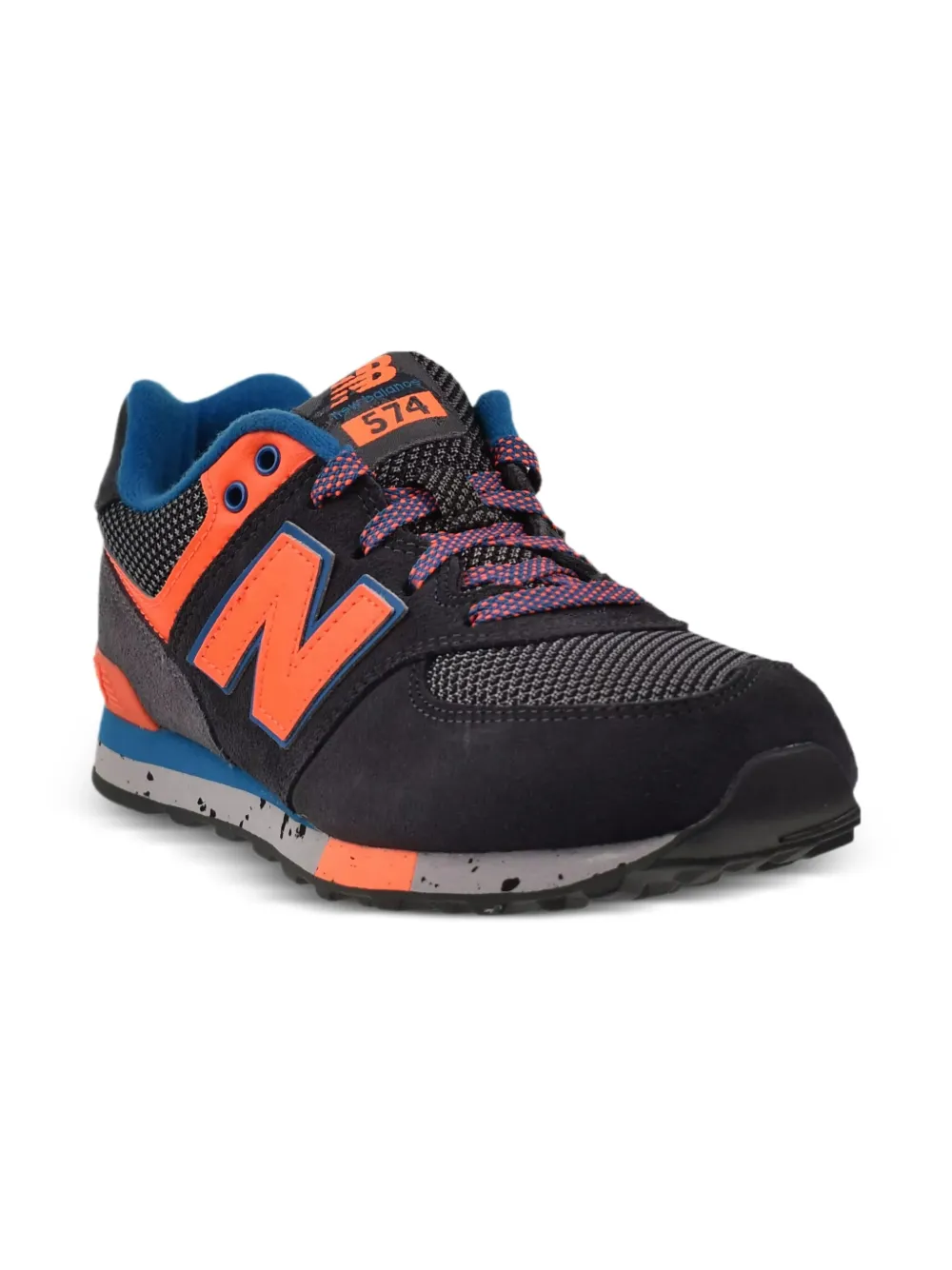 New Balance Kids 574 "Grey Orange" sneakers Zwart