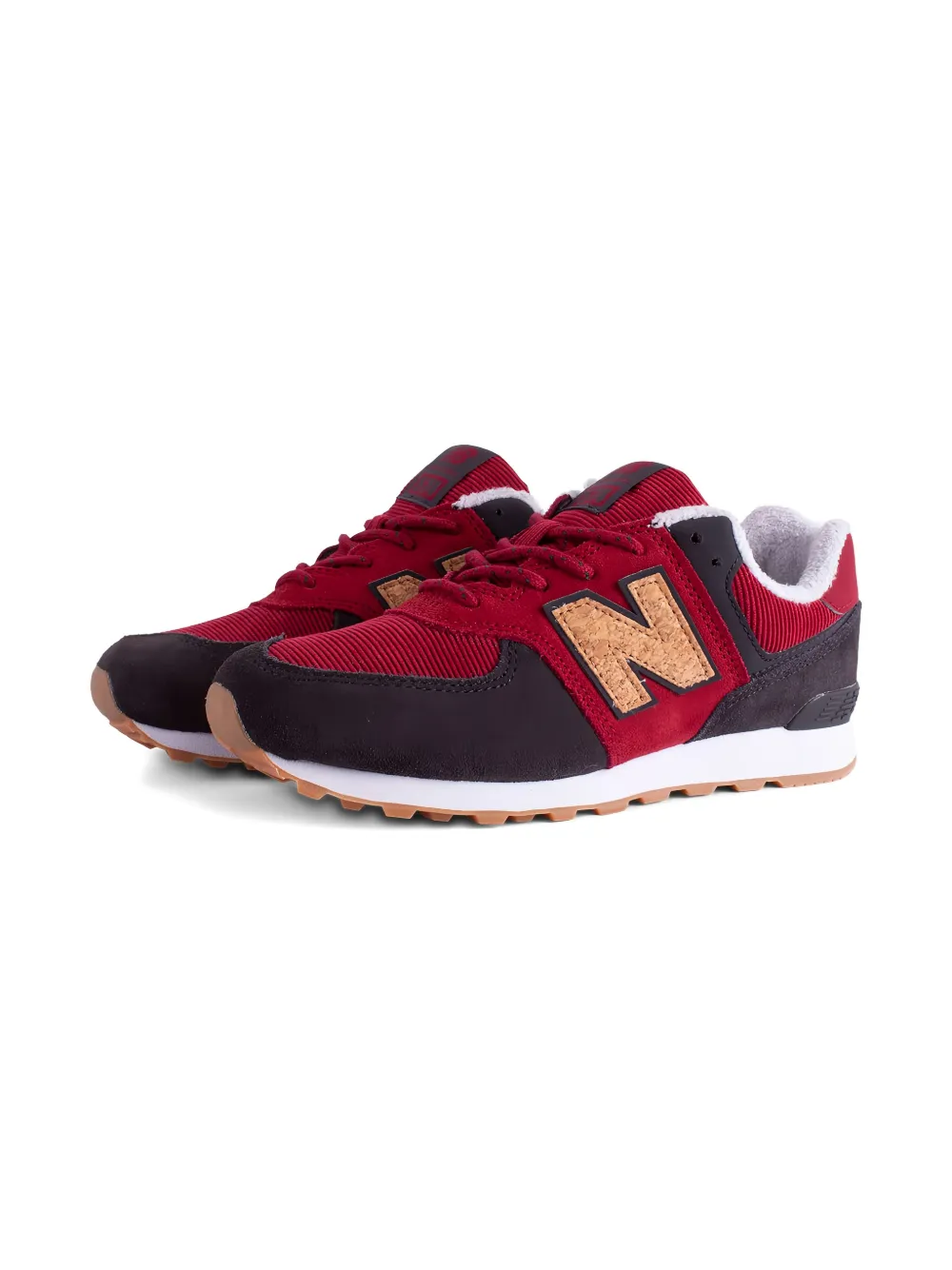 New Balance Kids 574 "Red Black" sneakers