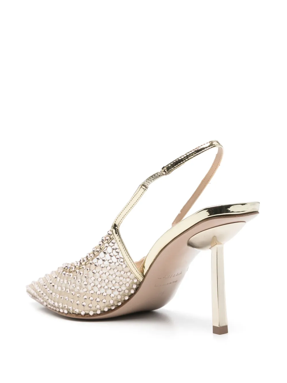 Le Silla 70mm Gilda slingback pumps Gold