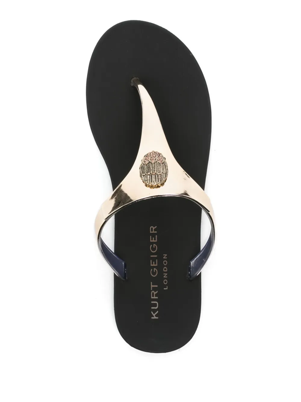 Kurt Geiger London Maddison flip flops Gold