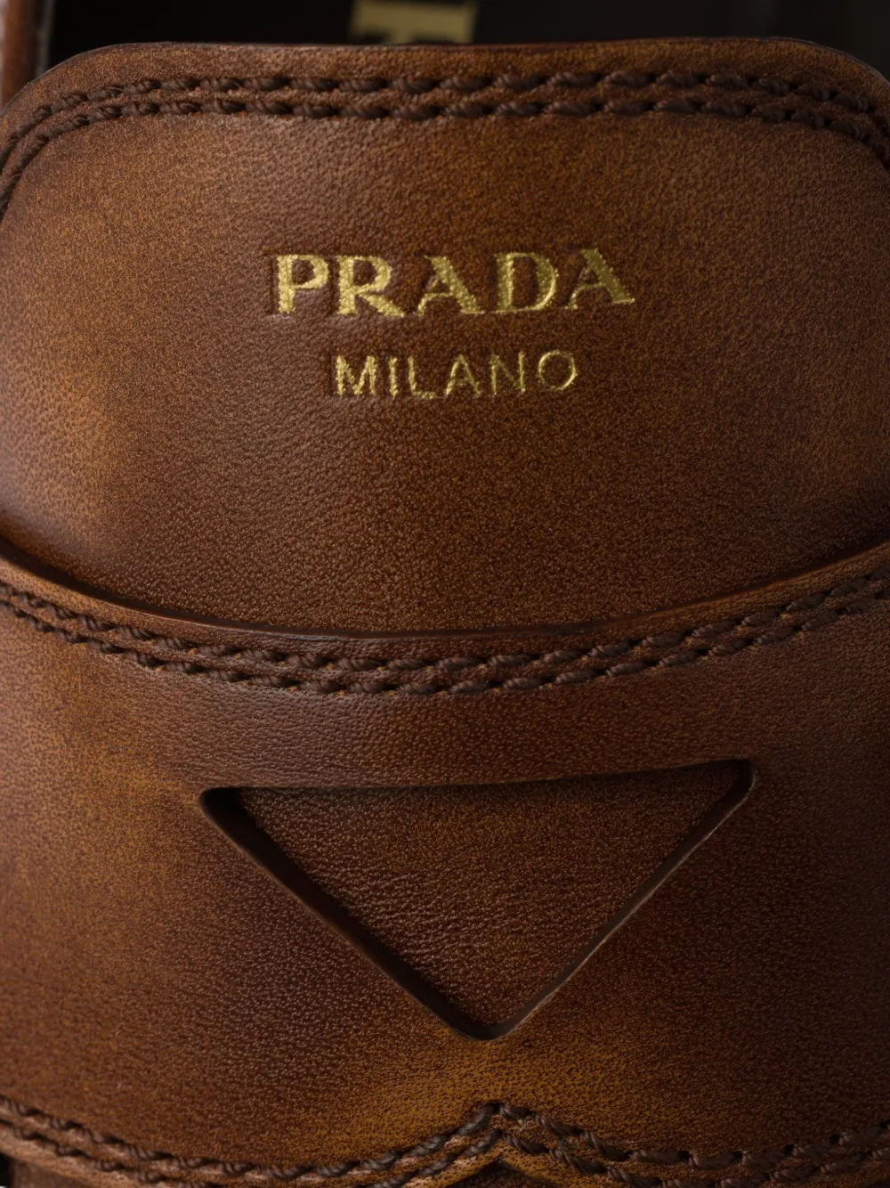 Prada Leren loafers Bruin