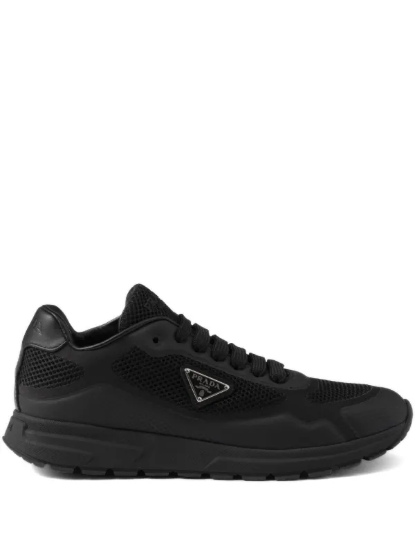 【PRADA】SNEAKERS PRAX Black Prax 01 Re-nylon And Brushed Leather Sneakers | PRADA