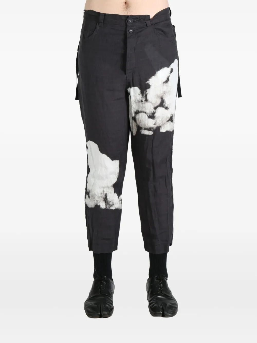 Undercover Cloud cropped trousers - Zwart