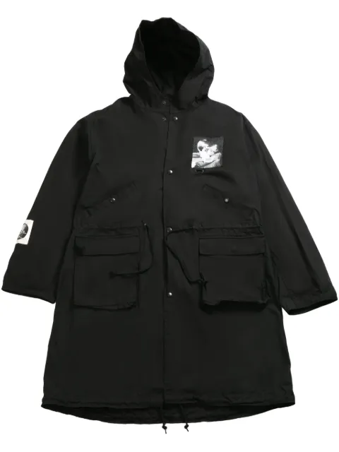 Undercover graphic-print parka coat