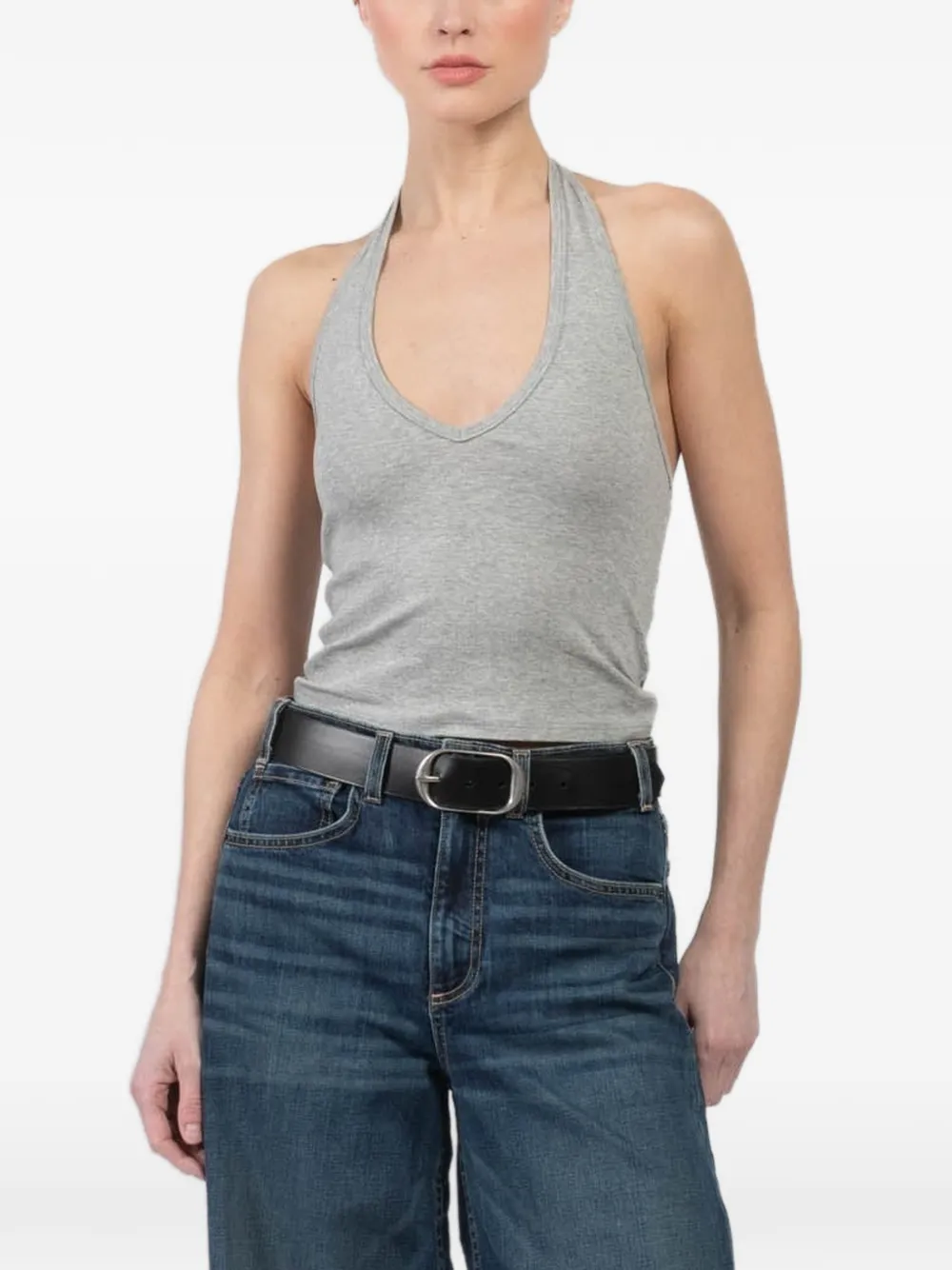 Nili Lotan Britt halter-neck top - Grigio