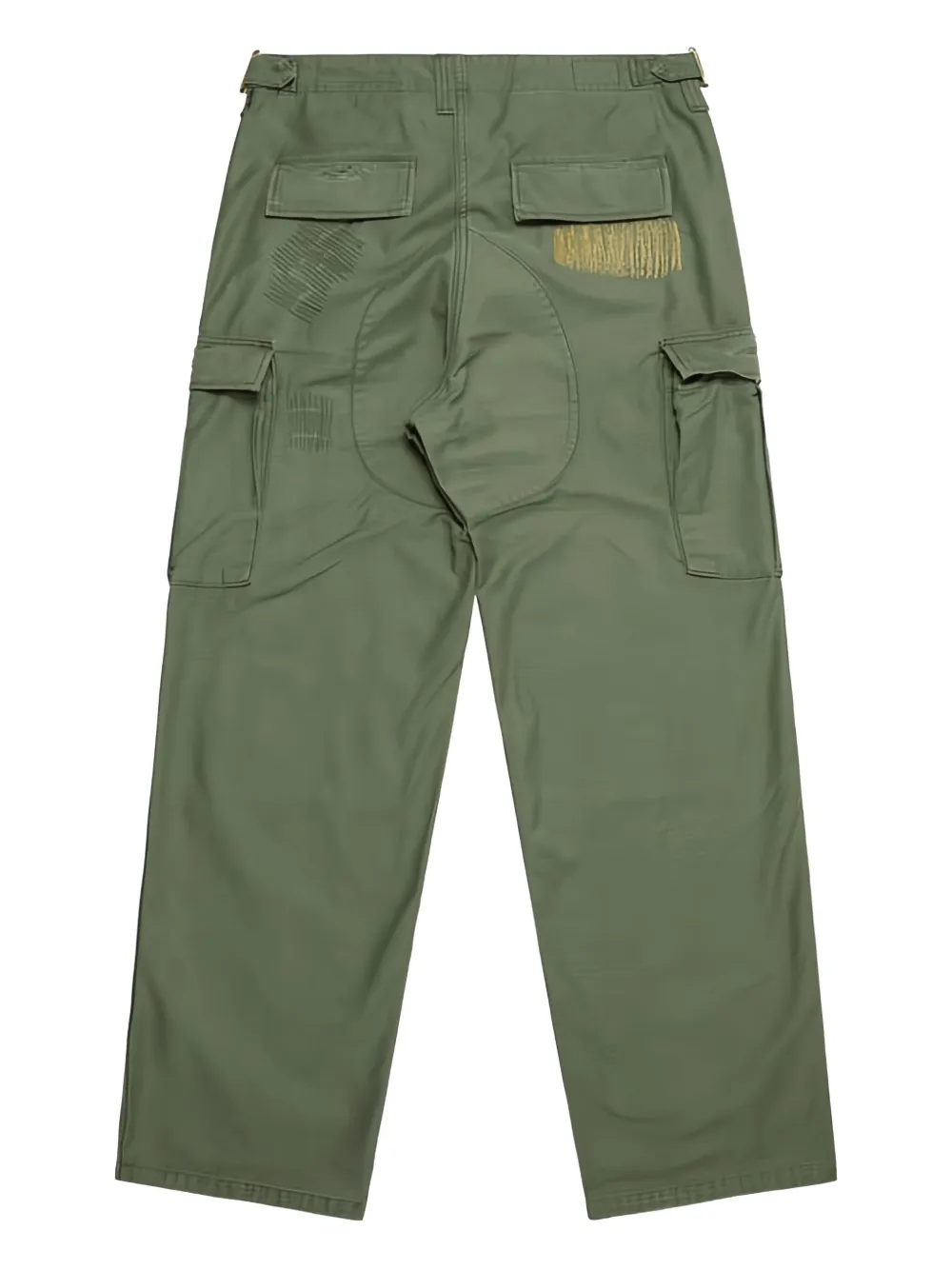 Mastercraft Union embroidered cargo pants - Groen