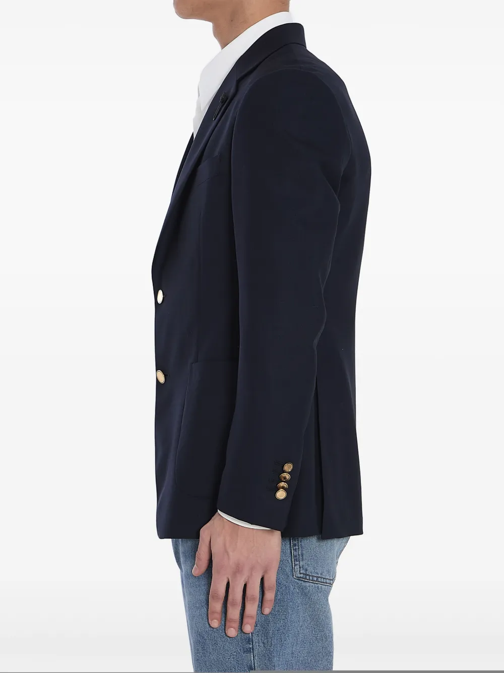 Lardini Zijden blazer Zwart